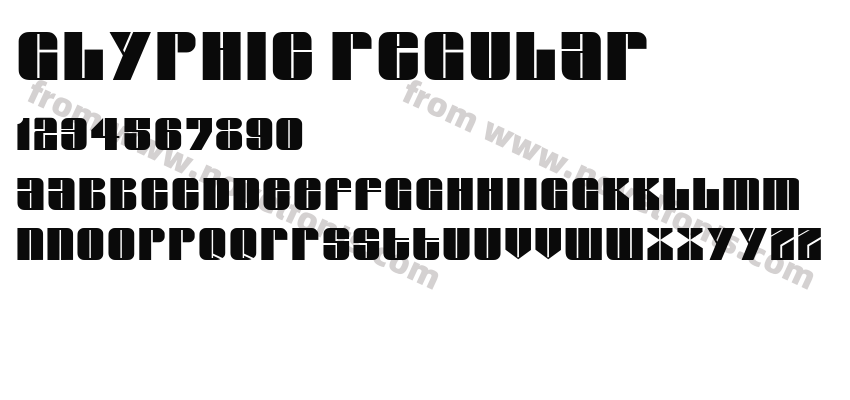 Glyphic RegularPreview