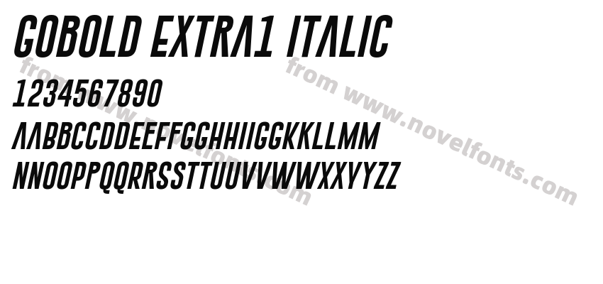 Gobold Extra1 ItalicPreview