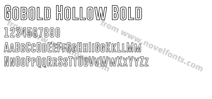 Gobold Hollow BoldPreview