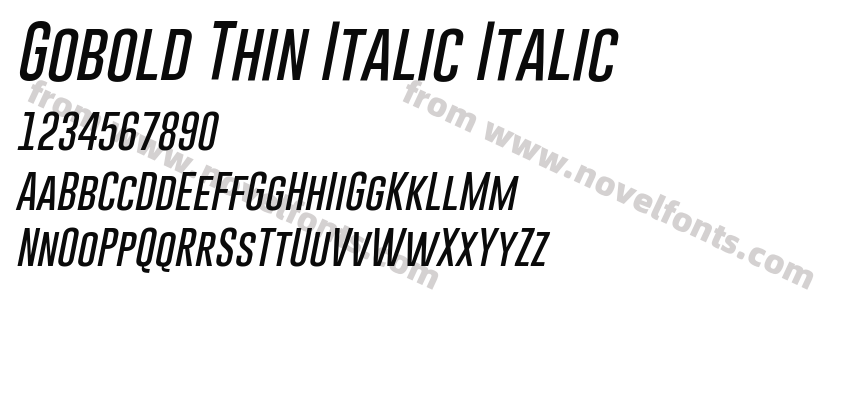 Gobold Thin Italic ItalicPreview