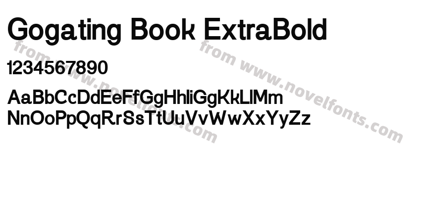 Gogating Book ExtraBoldPreview