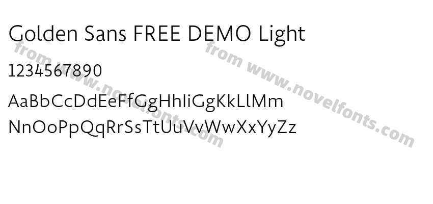 Golden Sans FREE DEMO LightPreview