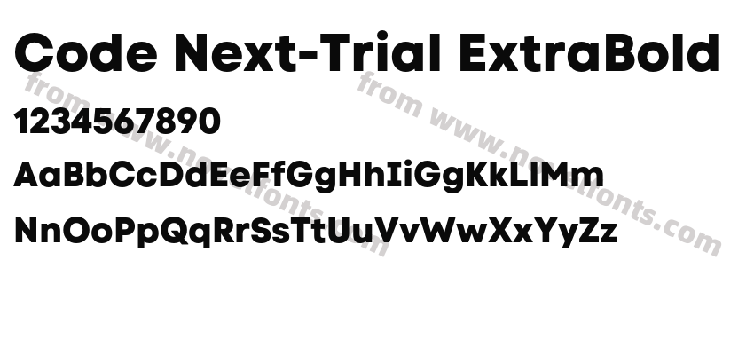 Code Next-Trial ExtraBoldPreview