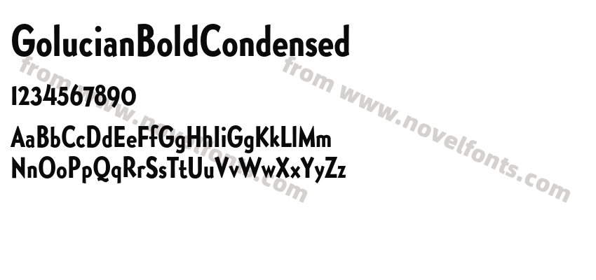 GolucianBoldCondensedPreview