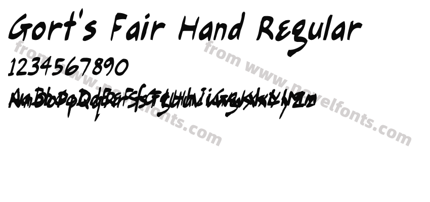 Gort's Fair Hand RegularPreview