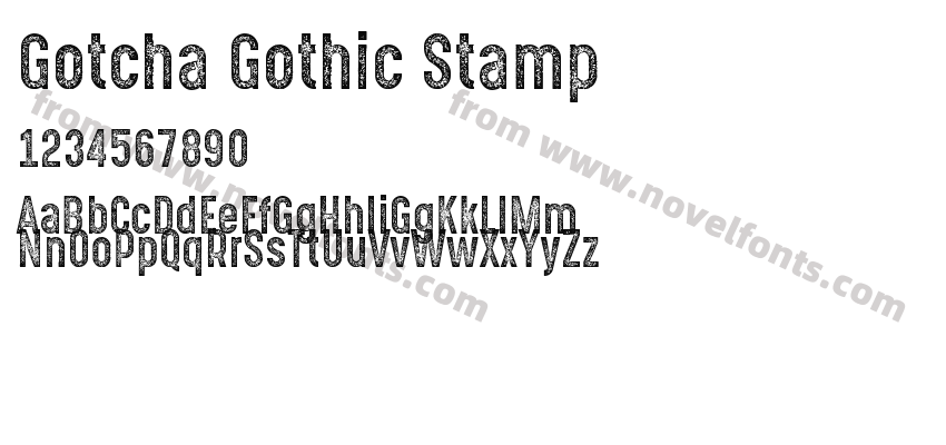 Gotcha Gothic StampPreview