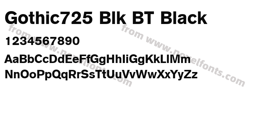 Gothic725 Blk BT BlackPreview