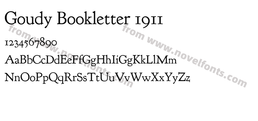 Goudy Bookletter 1911Preview