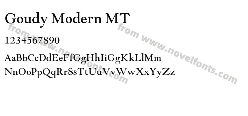 Goudy Modern MTPreview