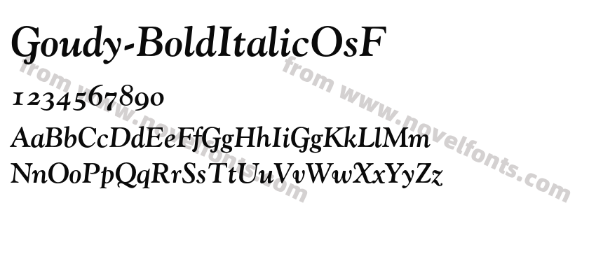 Goudy-BoldItalicOsFPreview