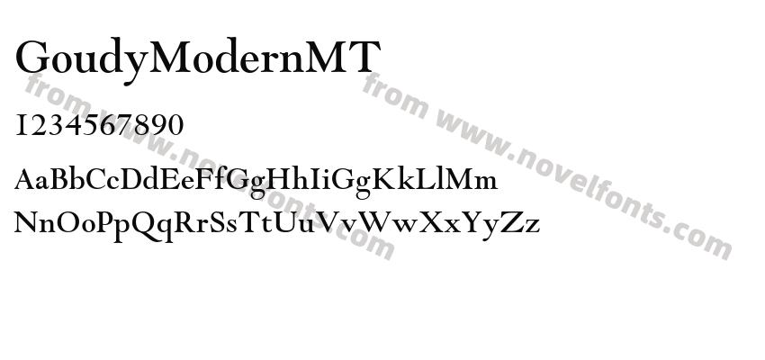 GoudyModernMTPreview