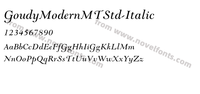 GoudyModernMTStd-ItalicPreview