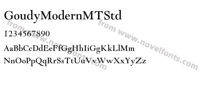 GoudyModernMTStdPreview