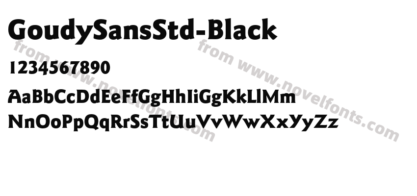 GoudySansStd-BlackPreview