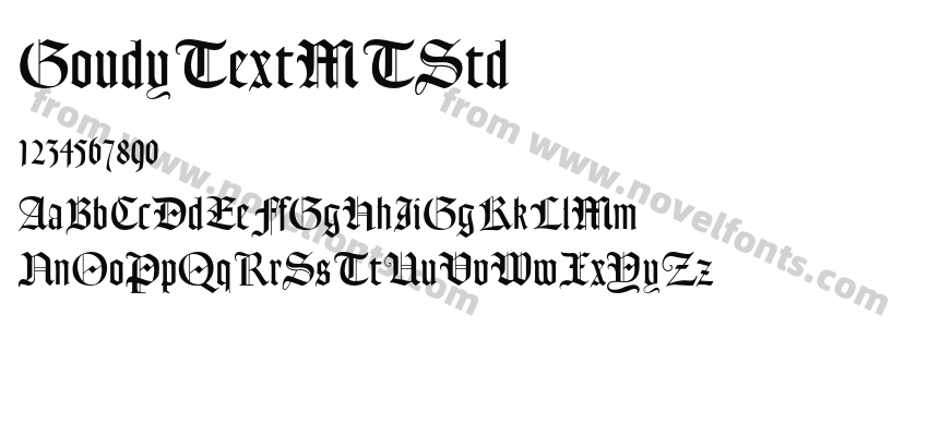 GoudyTextMTStdPreview