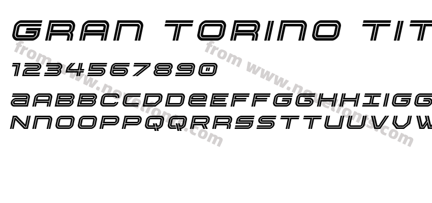 Gran Torino Title ItalicPreview