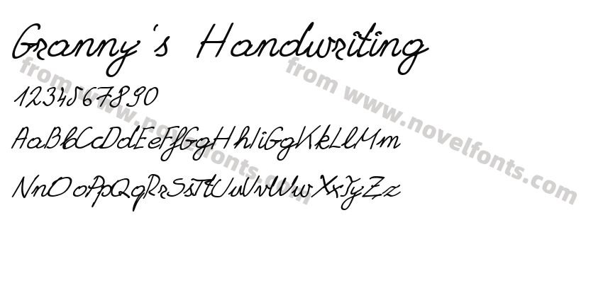 Granny's HandwritingPreview