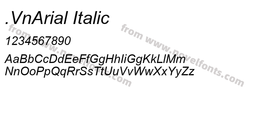 .VnArial ItalicPreview