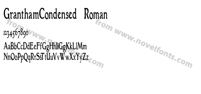 GranthamCondensed RomanPreview