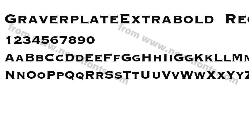 GraverplateExtrabold RegularPreview