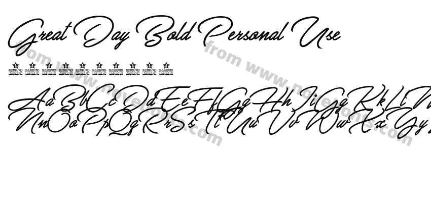 Great Day Bold Personal UsePreview