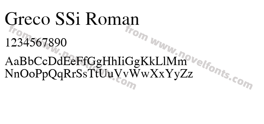 Greco SSi RomanPreview