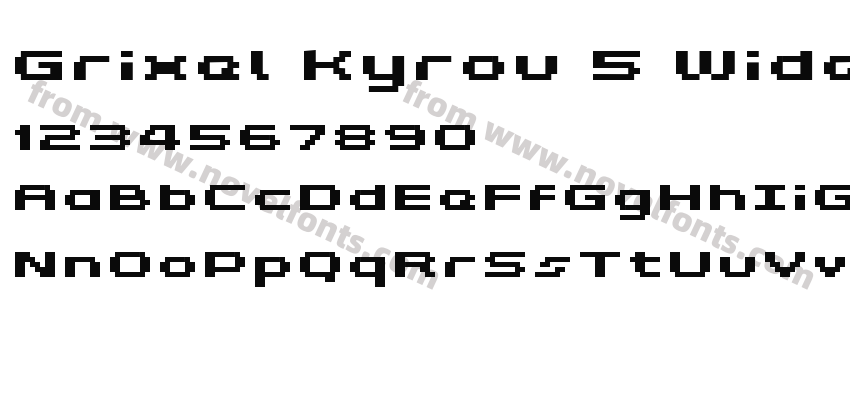 Grixel Kyrou 5 Wide Bold XtndPreview