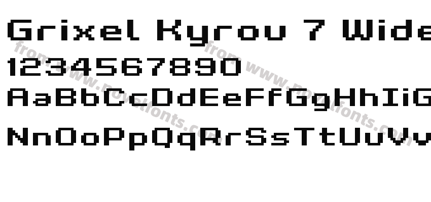 Grixel Kyrou 7 Wide Bold XtndPreview