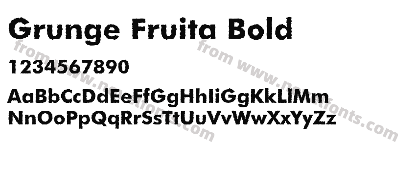 Grunge Fruita BoldPreview