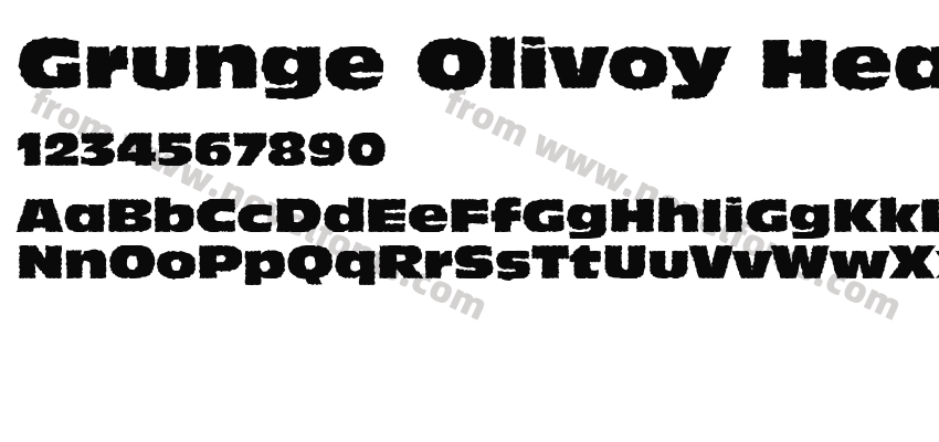 Grunge Olivoy HeavyPreview