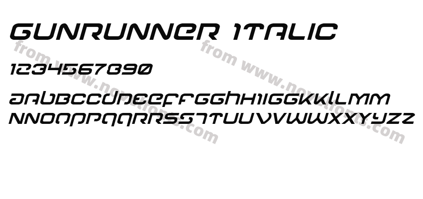 Gunrunner ItalicPreview