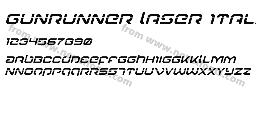 Gunrunner Laser ItalicPreview