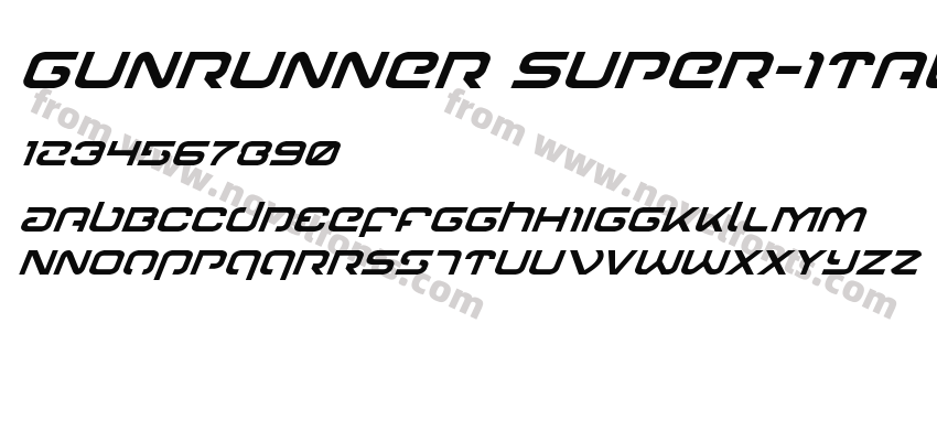 Gunrunner Super-ItalicPreview