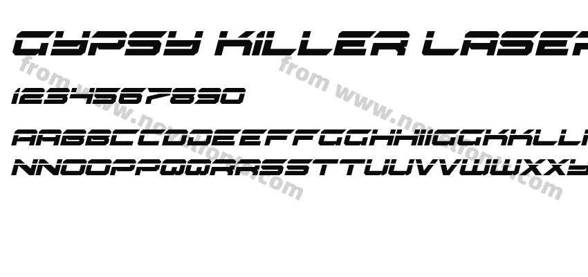 Gypsy Killer Laser ItalicPreview