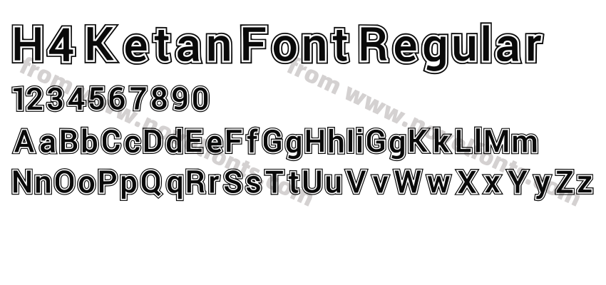 H4 Ketan Font RegularPreview