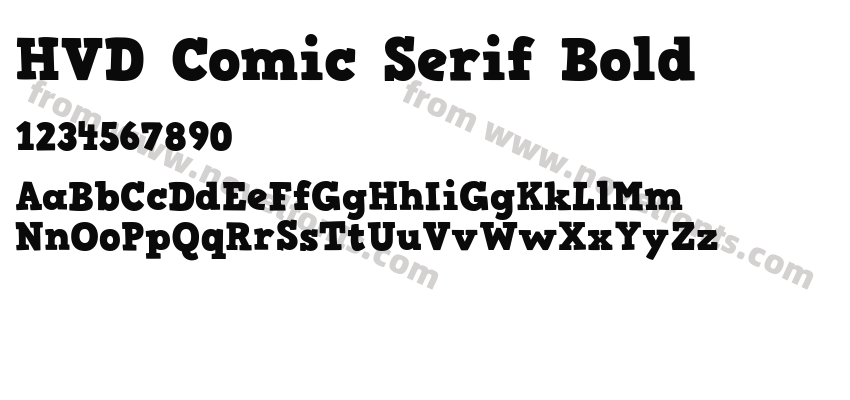 HVD Comic Serif BoldPreview