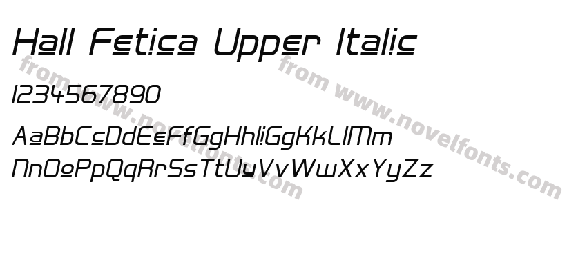 Hall Fetica Upper ItalicPreview