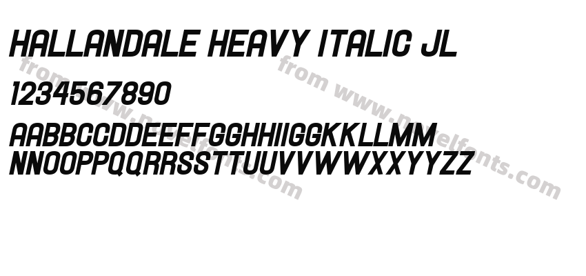 Hallandale Heavy Italic JLPreview