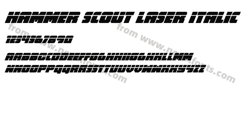 Hammer Scout Laser ItalicPreview