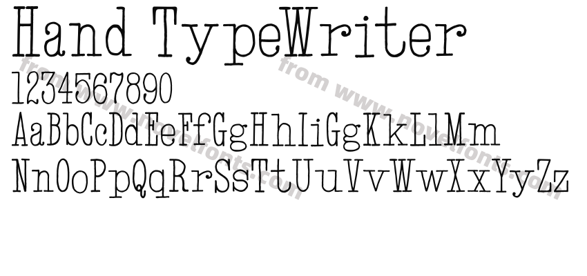 Hand TypeWriterPreview