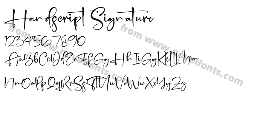 Handscript SignaturePreview