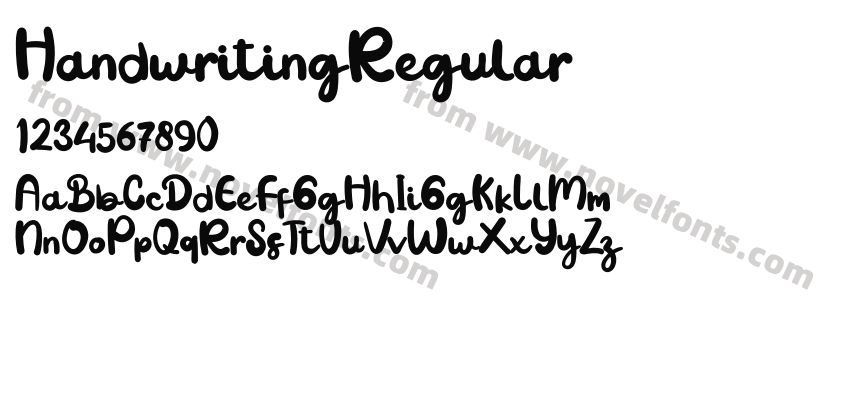 HandwritingRegularPreview