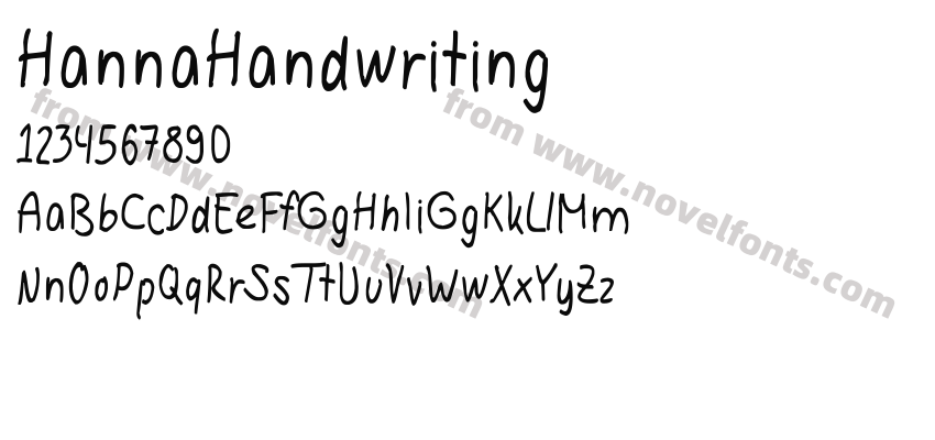 HannaHandwritingPreview