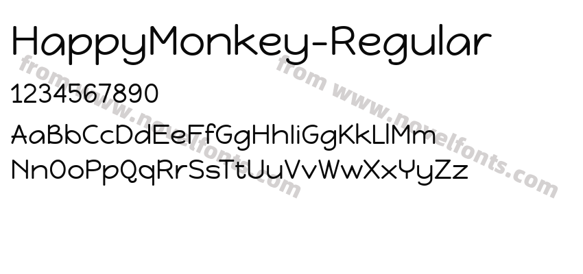 HappyMonkey-RegularPreview