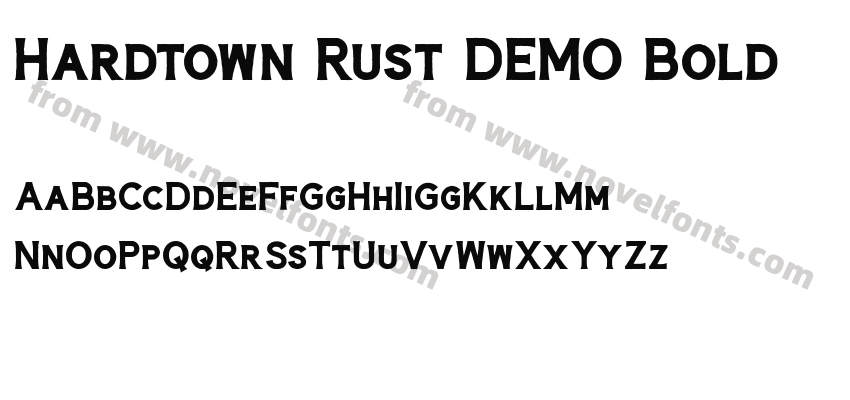 Hardtown Rust DEMO BoldPreview