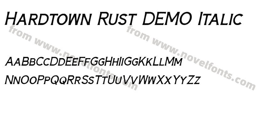 Hardtown Rust DEMO ItalicPreview