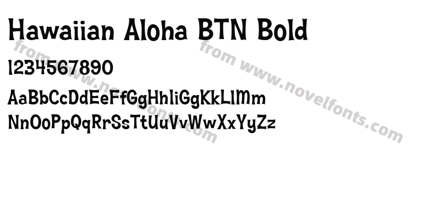 Hawaiian Aloha BTN BoldPreview