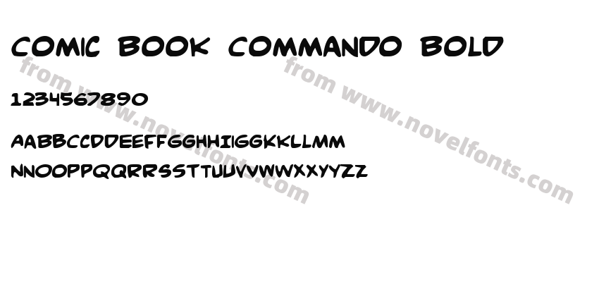 Comic Book Commando BoldPreview