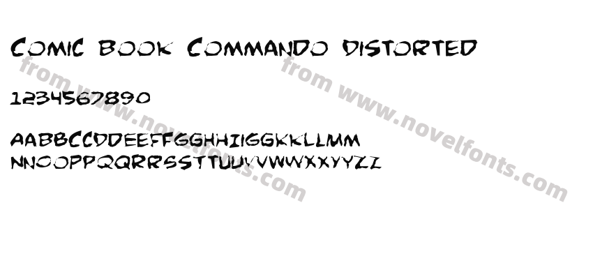 Comic Book Commando DistortedPreview