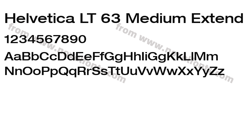 Helvetica LT 63 Medium ExtendedPreview